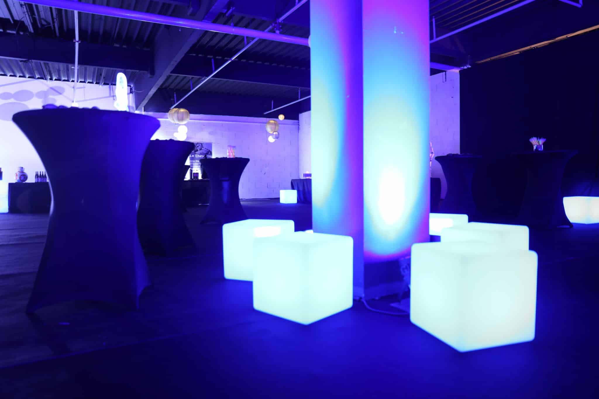 Inauguration Carrefour Boisseuil éclairage tour de salle.